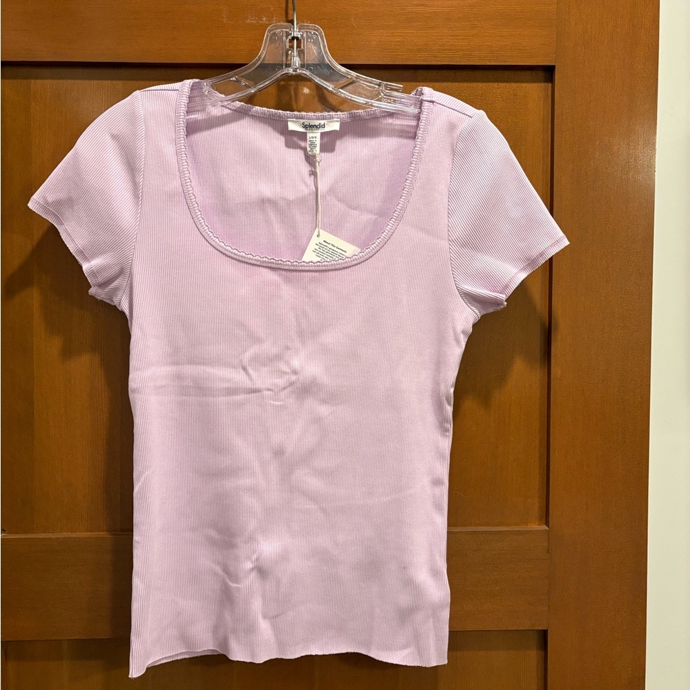Splendid Light Purple Short Sleeve Tee NWT